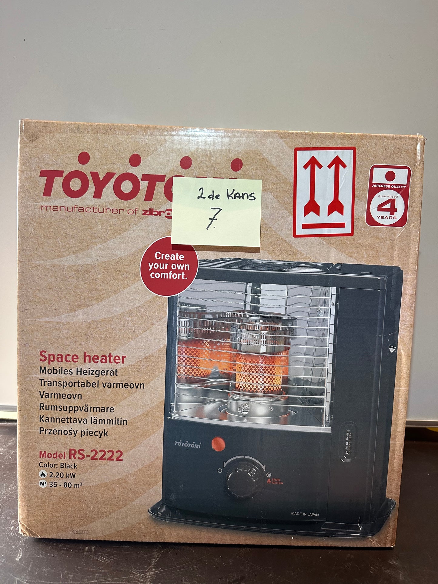 2de Kans Kous kachel Zibro/Toyotomi RS2222