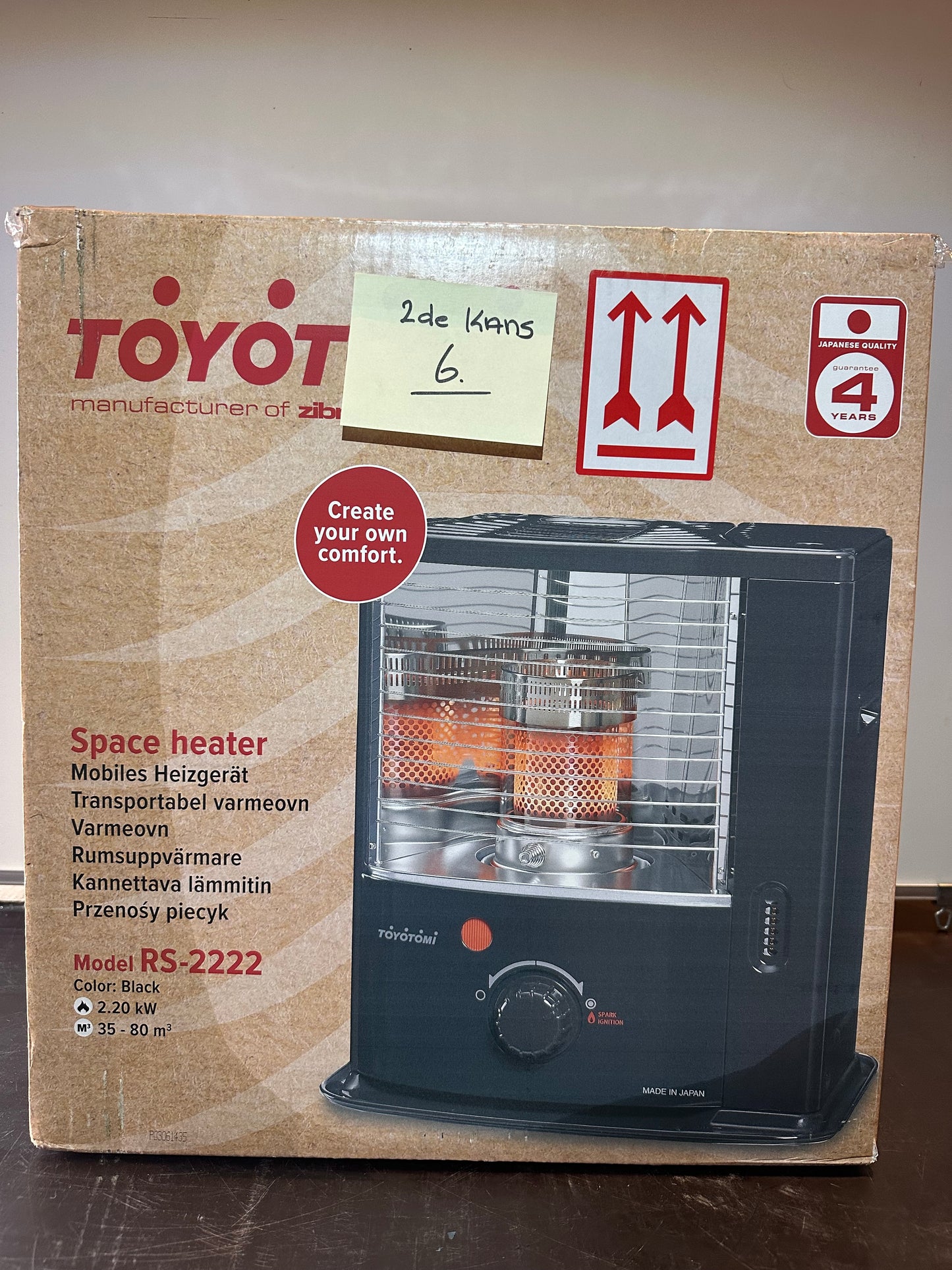 Zibro/Toyotomi RS2222 Kous Kachel - 2de Kans