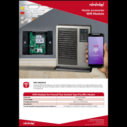 Zibro FF-V30-T Gevel kachel 3.0 Kw Wifi Ready